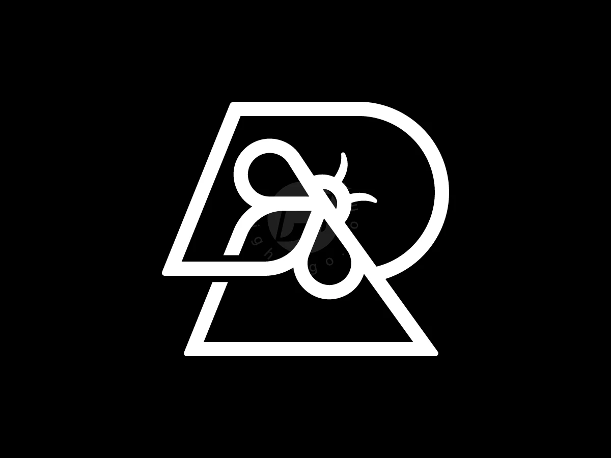 Letter R Bee Logo With A Modern Logo - preview 1
