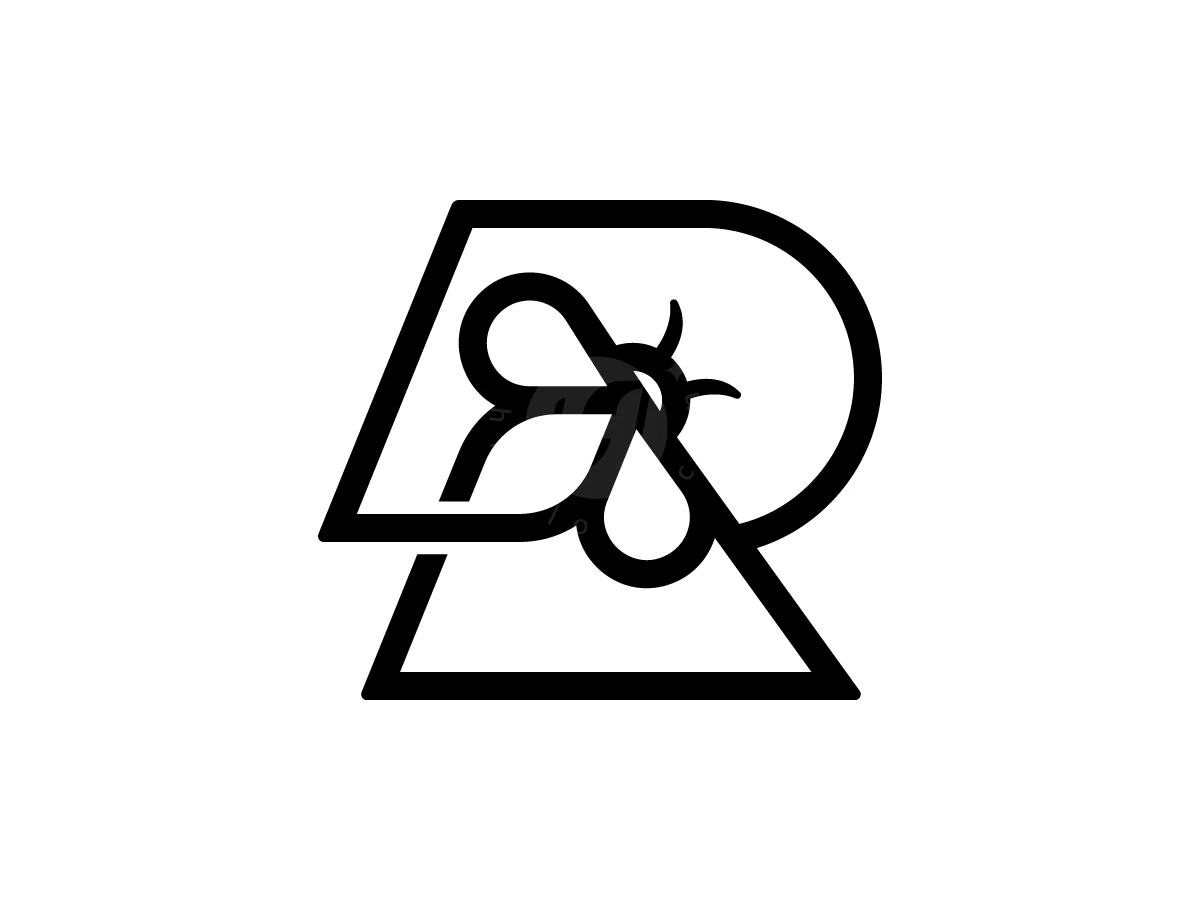 Letter R Bee Logo With A Modern Logo - Animal Logo design by Muhamad Adek for sale on Highlogo