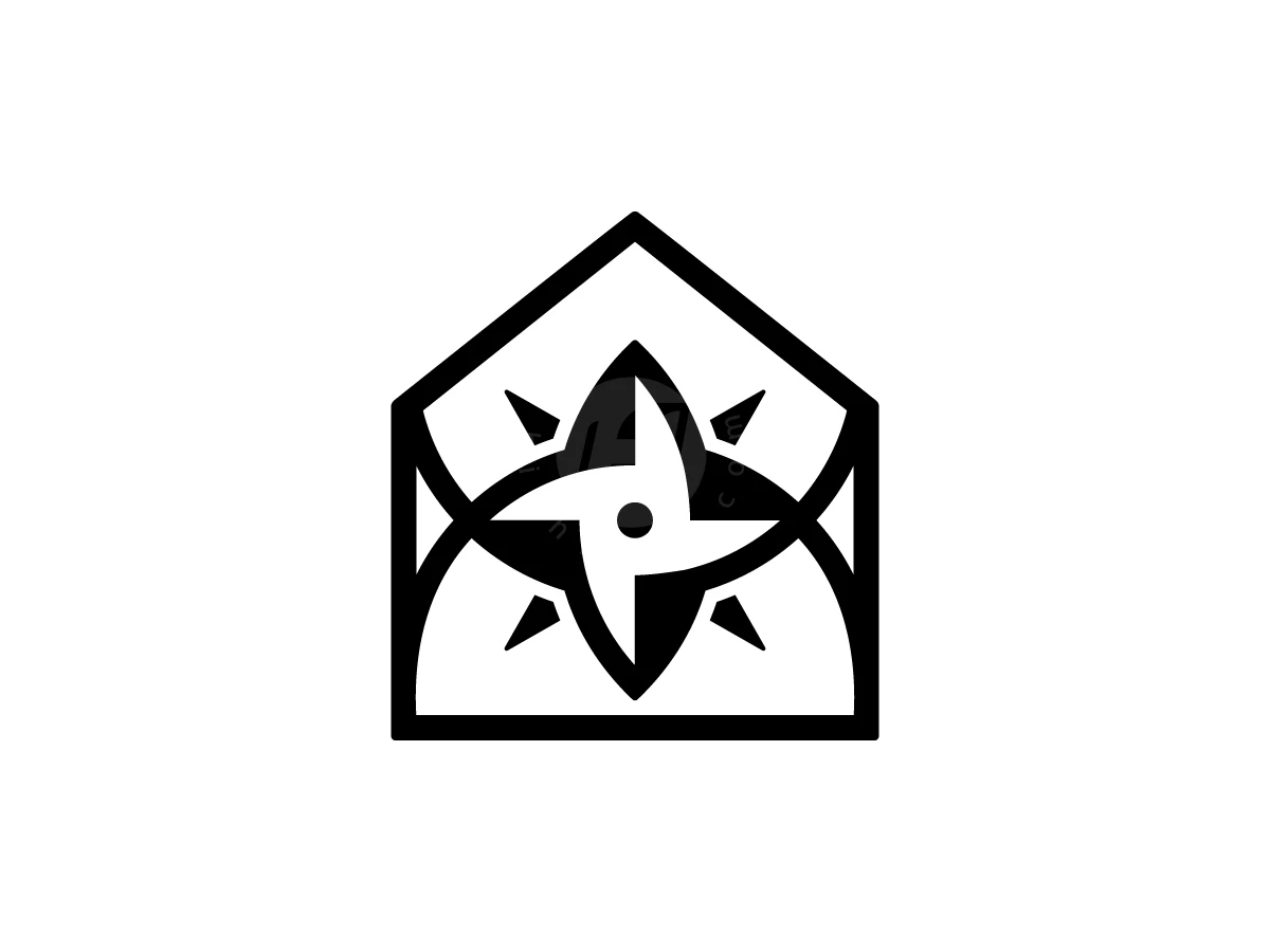 House Compass Logo With A Modern Look - Real Estate Logo design by Muhamad Adek for sale on Highlogo