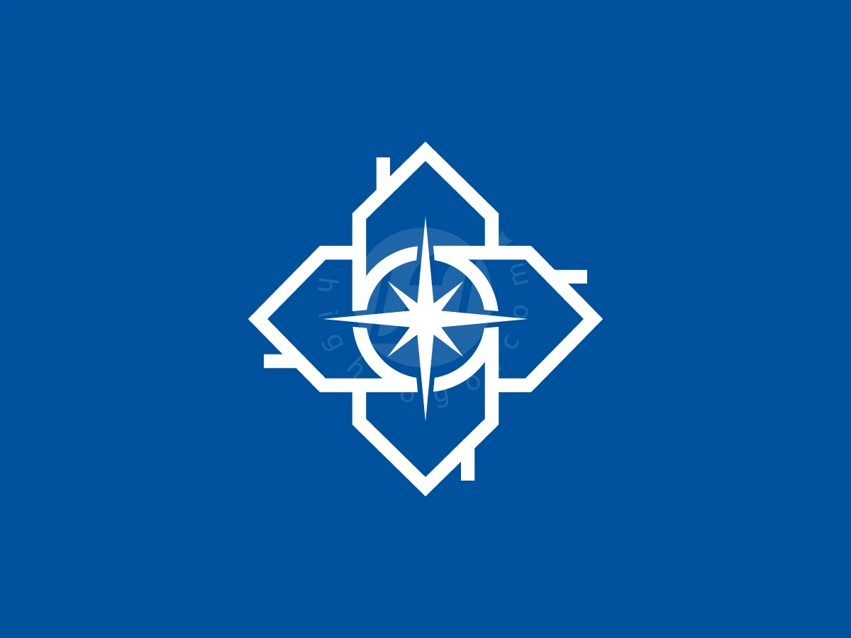 House Compass Logo With A Minimalist Look - preview 1