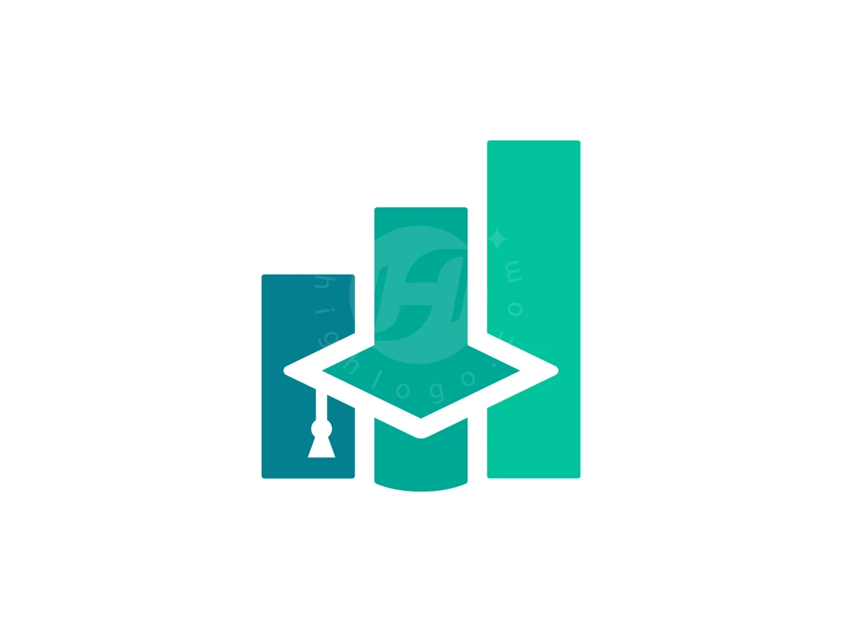 Education Chart Logo With A Modern Look - Financial Logo design by Muhamad Adek for sale on Highlogo