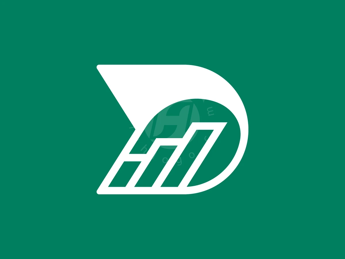 Letter D Chart Logo With A Modern Look - preview 1