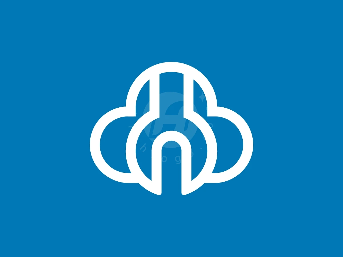 Modern Cloud Wrench Logo - preview 1