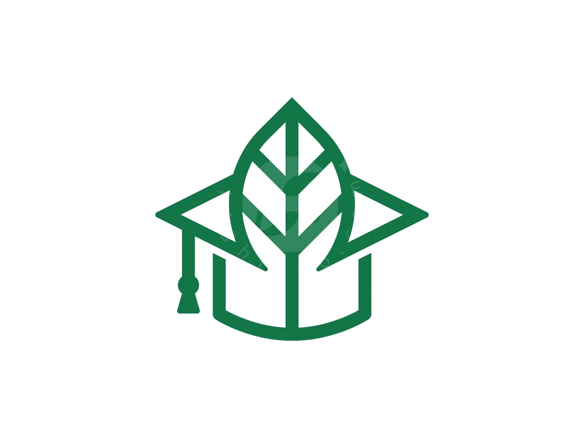 Education With Nature Leaf Logo - General Logo design by Muhamad Adek for sale on Highlogo