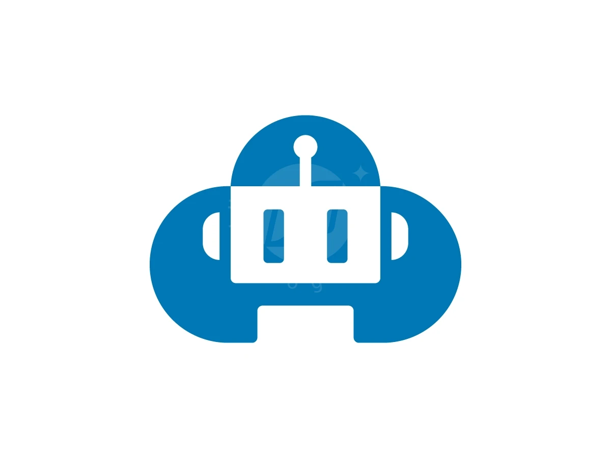 Cloud With Robot Head Logo - Technology Logo design by Muhamad Adek for sale on Highlogo