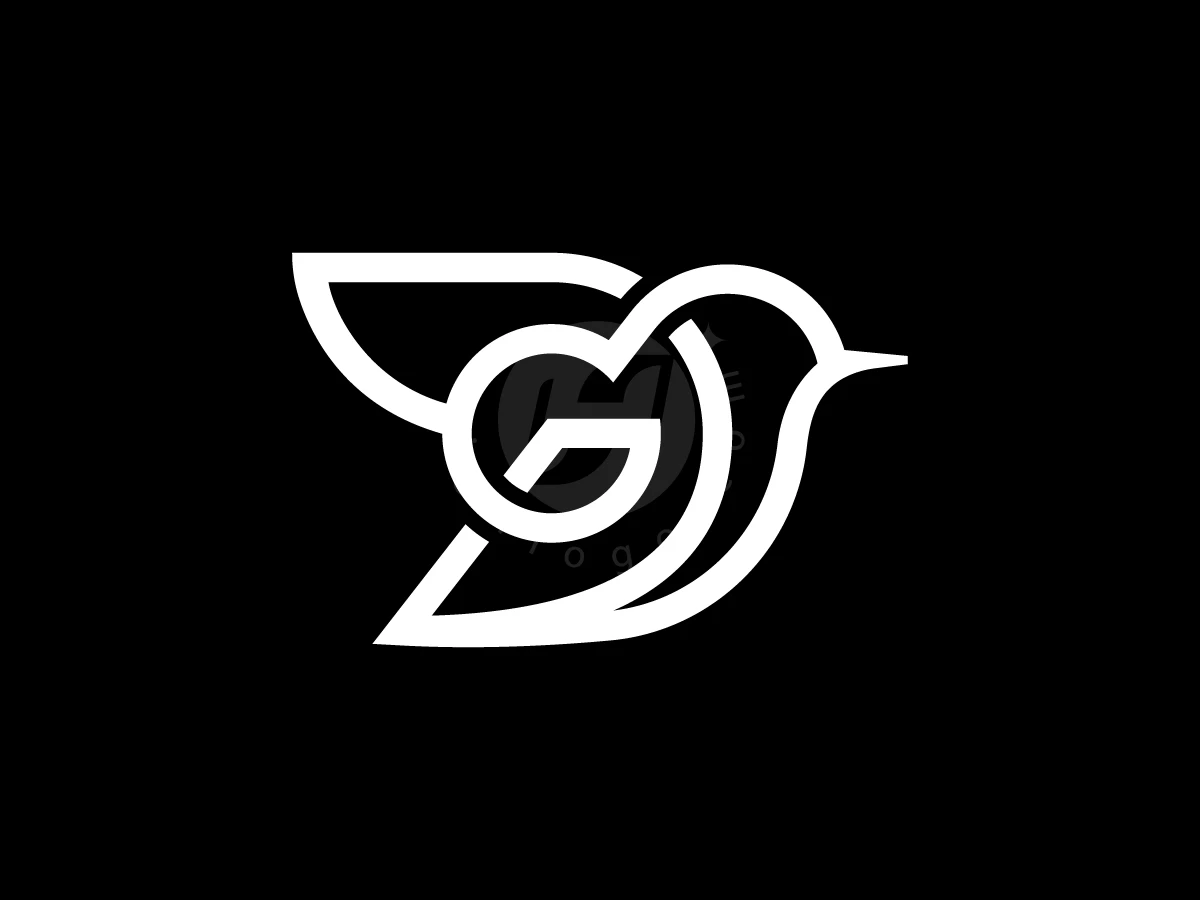 Letter G With Flying Bird Logo - preview 1