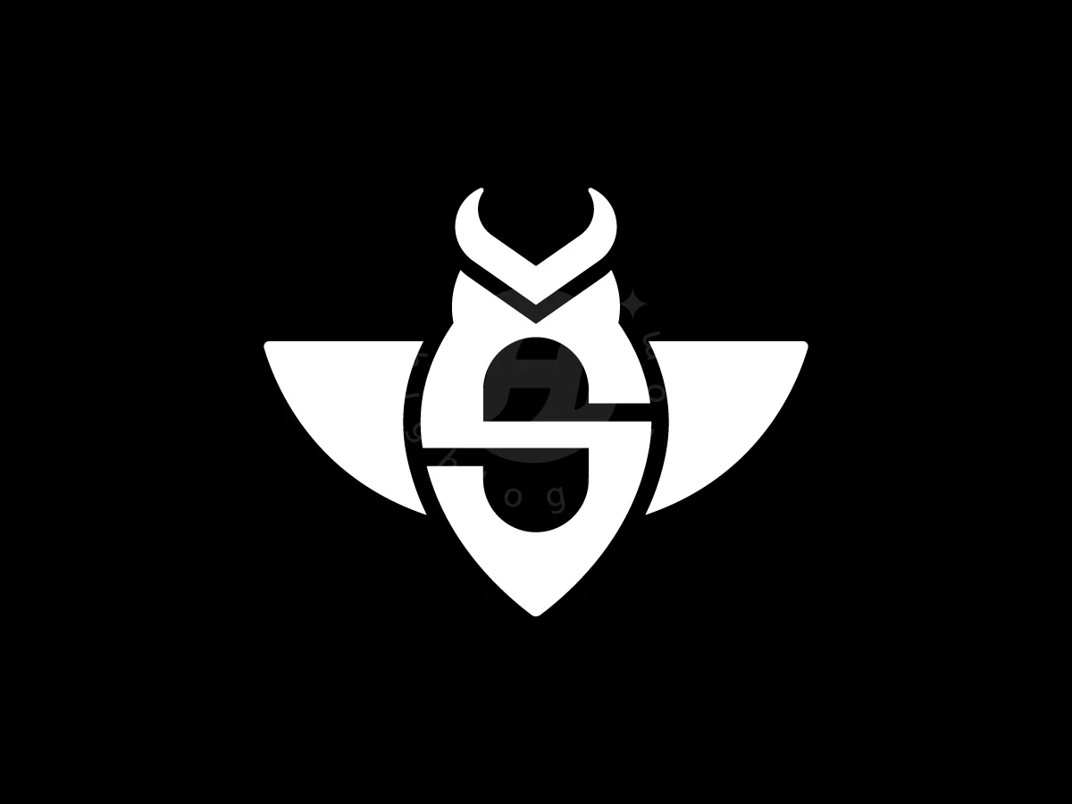 Letter S With Owl Bird Logo - preview 1