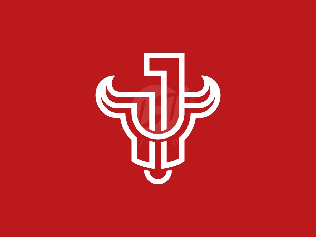Letter J With Bull Head Logo - preview 1