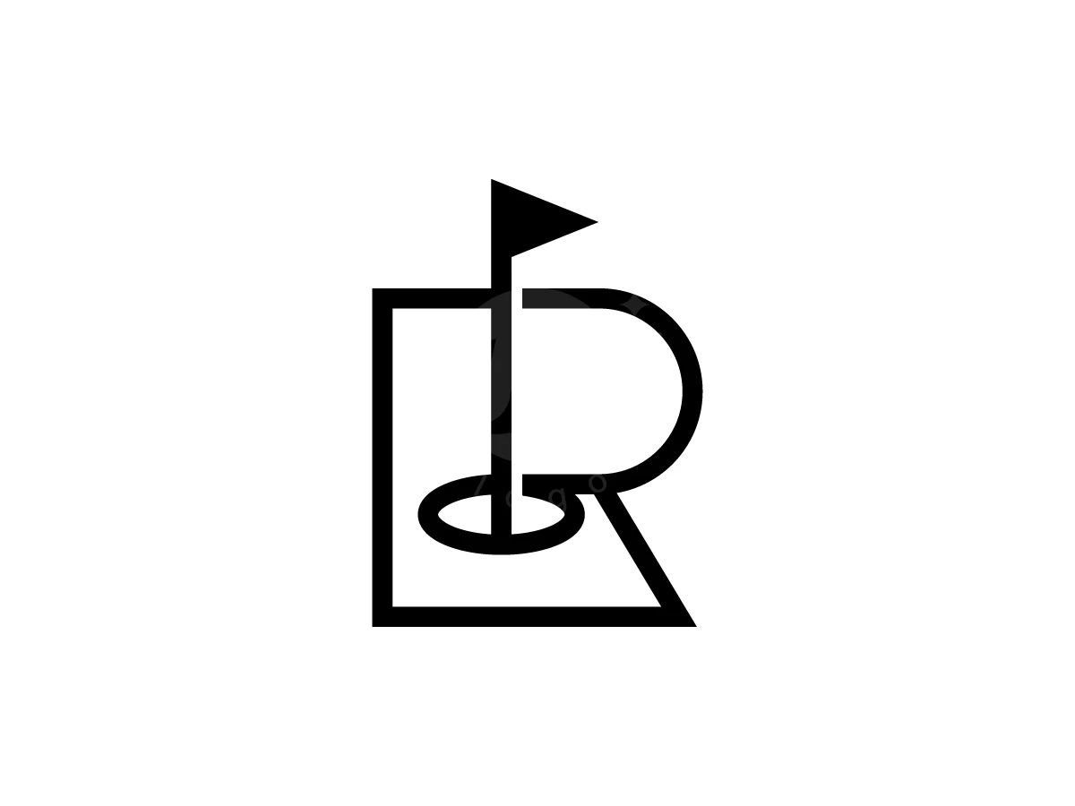 Letter R With Golf Logo - preview 1