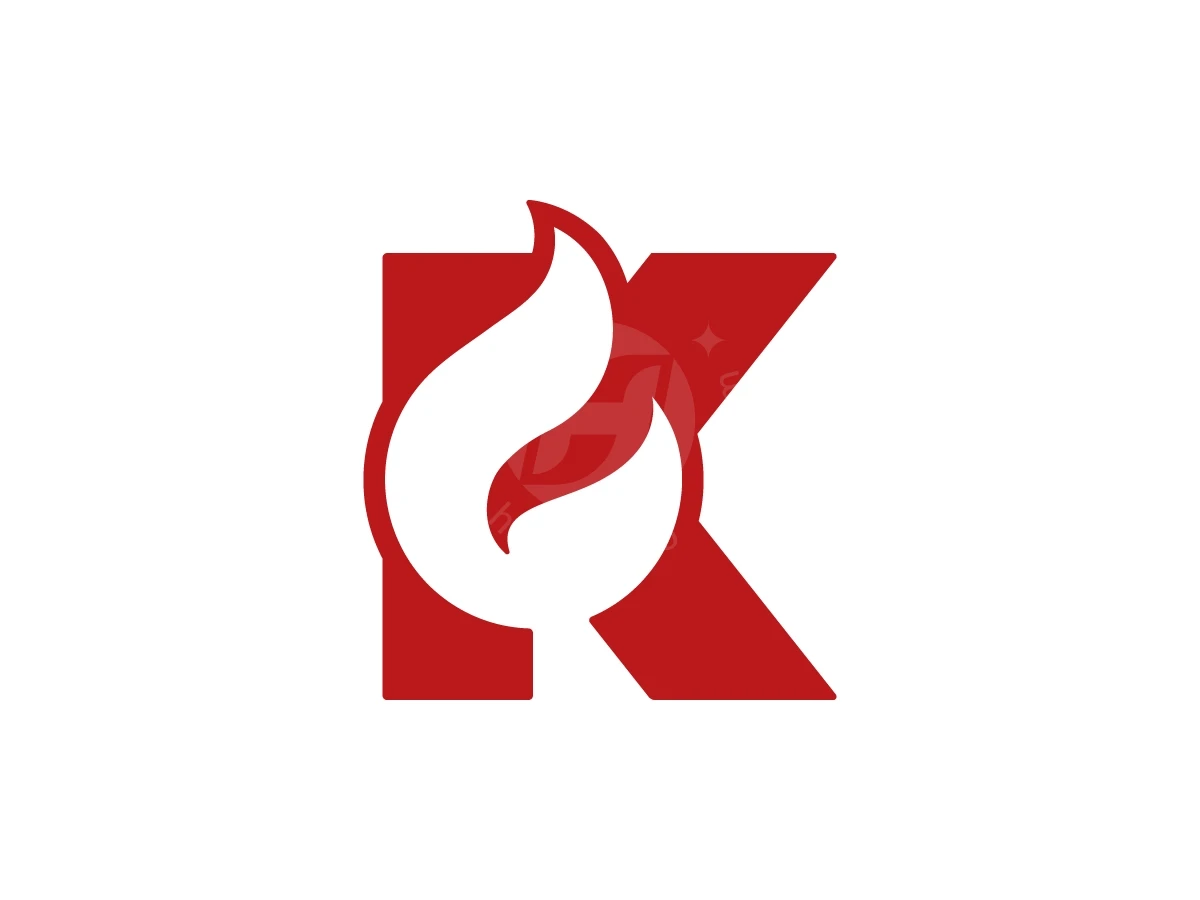Letter K With Flame Logo - General Logo design by Muhamad Adek for sale on Highlogo