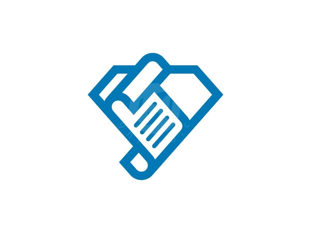 Diamond With Paper Document Logo - General Logo design by Muhamad Adek for sale on Highlogo