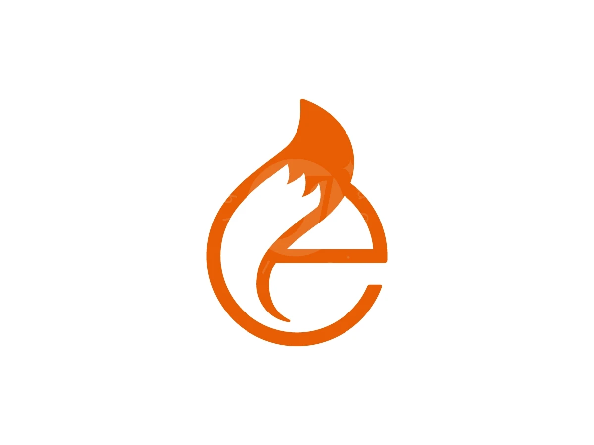 Letter E With Fox Tail Logo - General Logo design by Muhamad Adek for sale on Highlogo