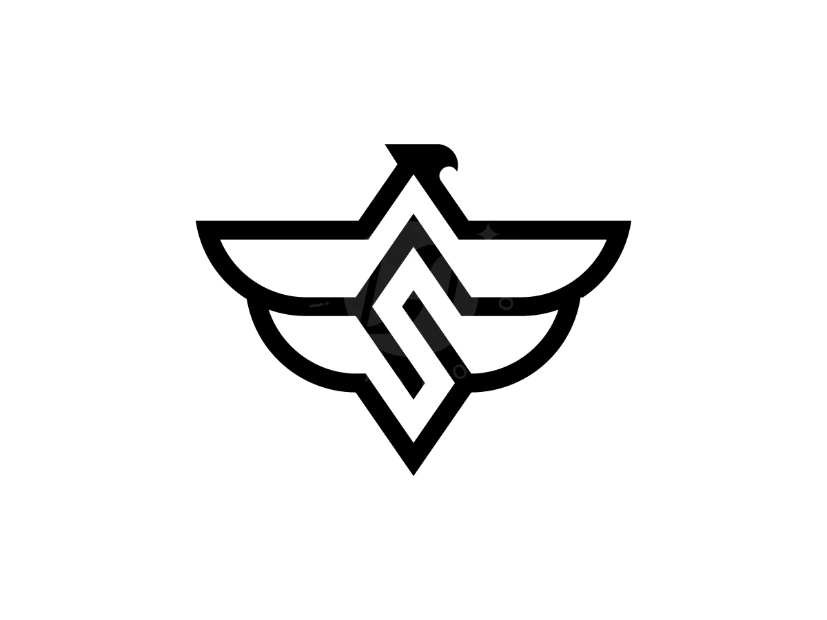 Letter S With Eagle Bird Logo - preview 1