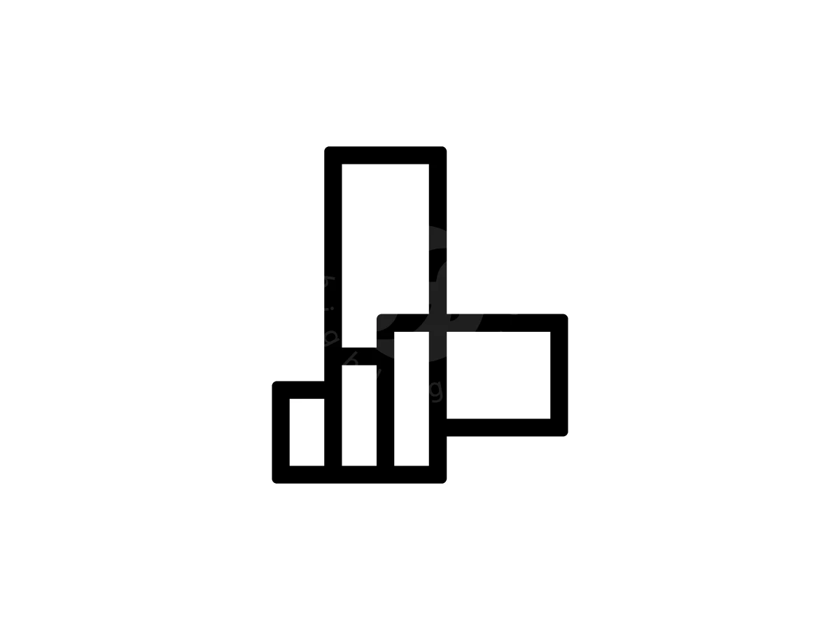 Letter L With Chart Logo - preview 1