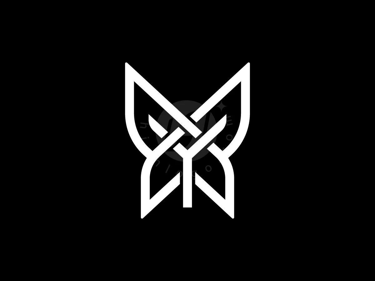 Letter Y With Flying Butterfly Logo - preview 1
