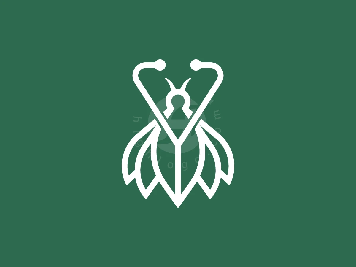 Flying Bee With Stethoscope Logo - preview 1