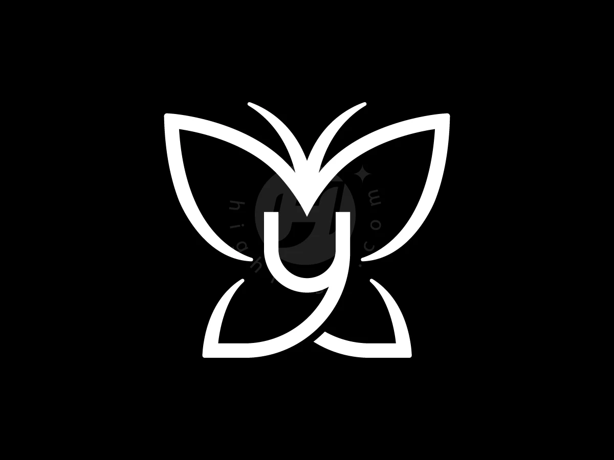Letter Y With Butterfly Logo - preview 1