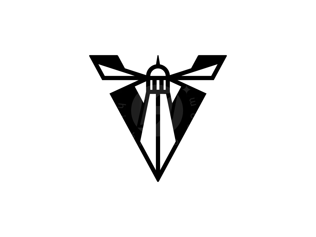 Letter V With Lighthouse Building Logo - Organizations Logo design by Muhamad Adek for sale on Highlogo