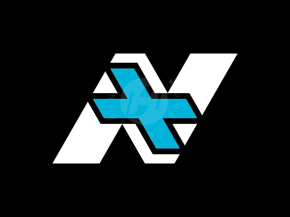 Letter N With Medical Cross Logo - preview 1