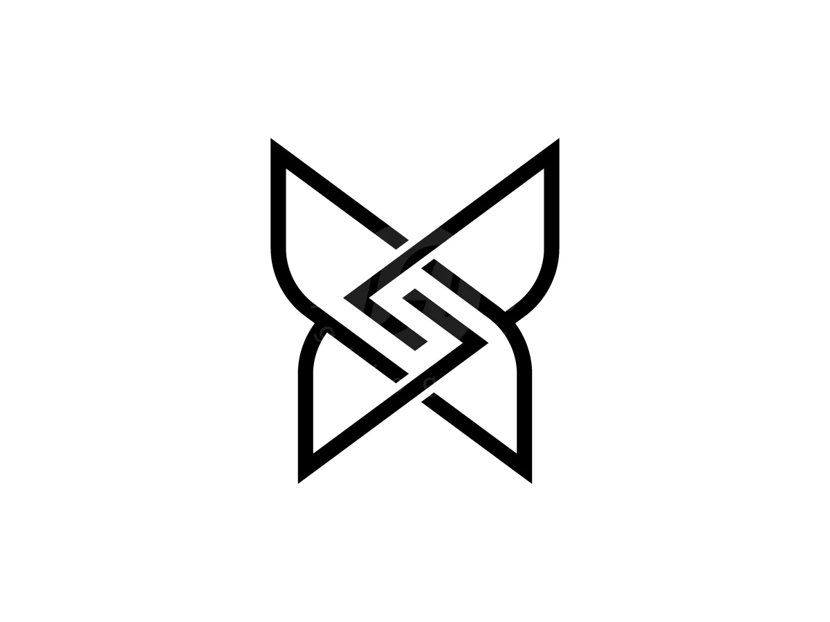 Letter S With Butterfly Logo - preview 1