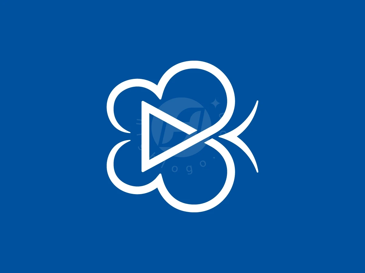 Butterfly With Play Button Logo - preview 1