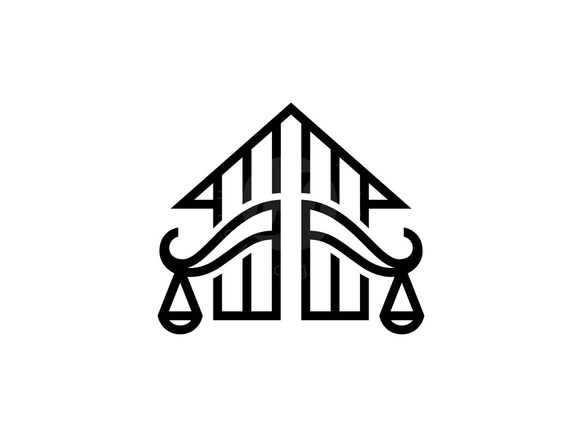 House With Scales Justice Logo - Organizations Logo design by Muhamad Adek for sale on Highlogo