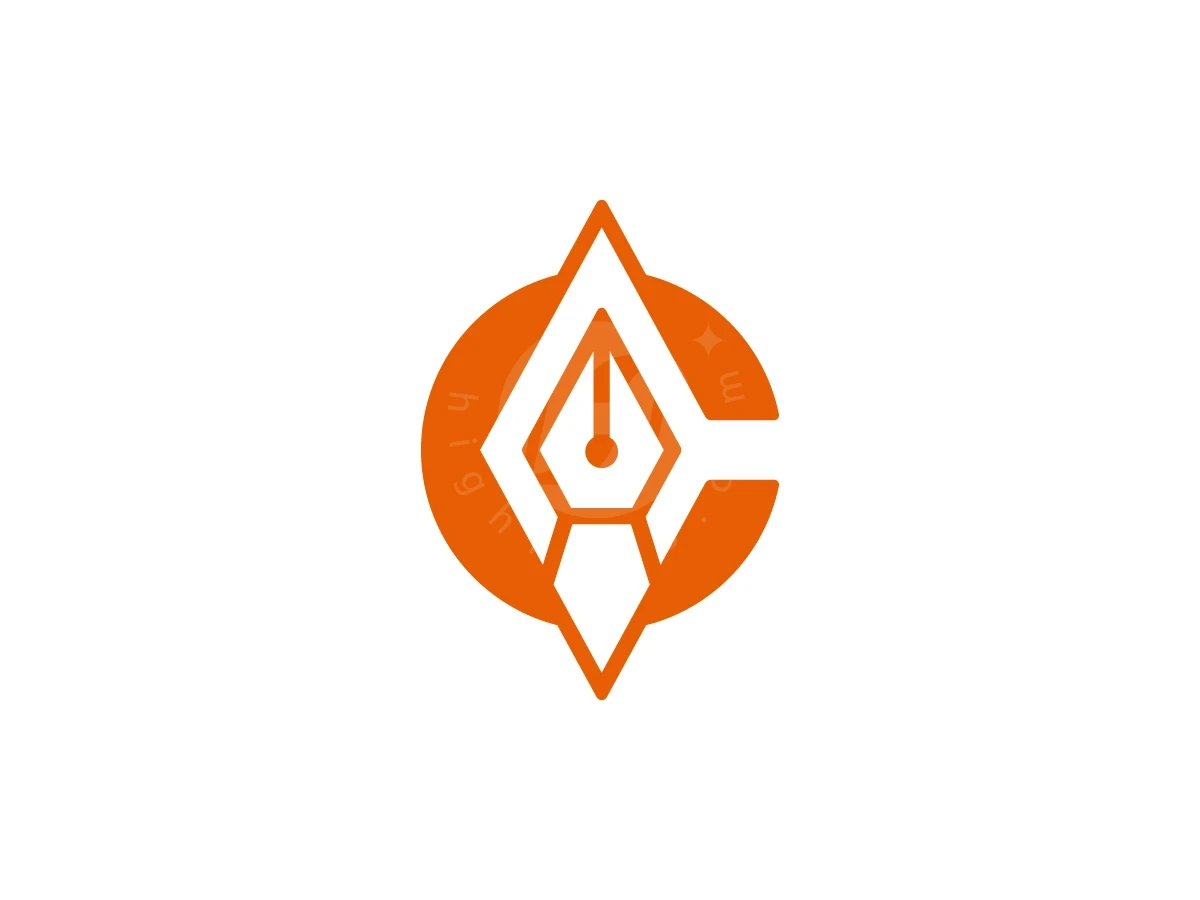 Letter C With Pen Logo - Organizations Logo design by Muhamad Adek for sale on Highlogo