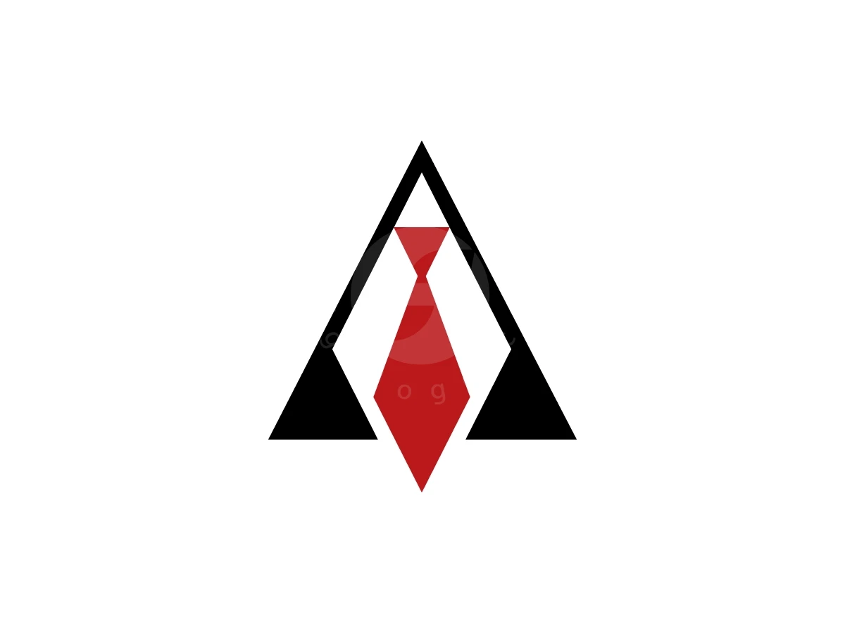 Letter A With Tie Logo - Organizations Logo design by Muhamad Adek for sale on Highlogo