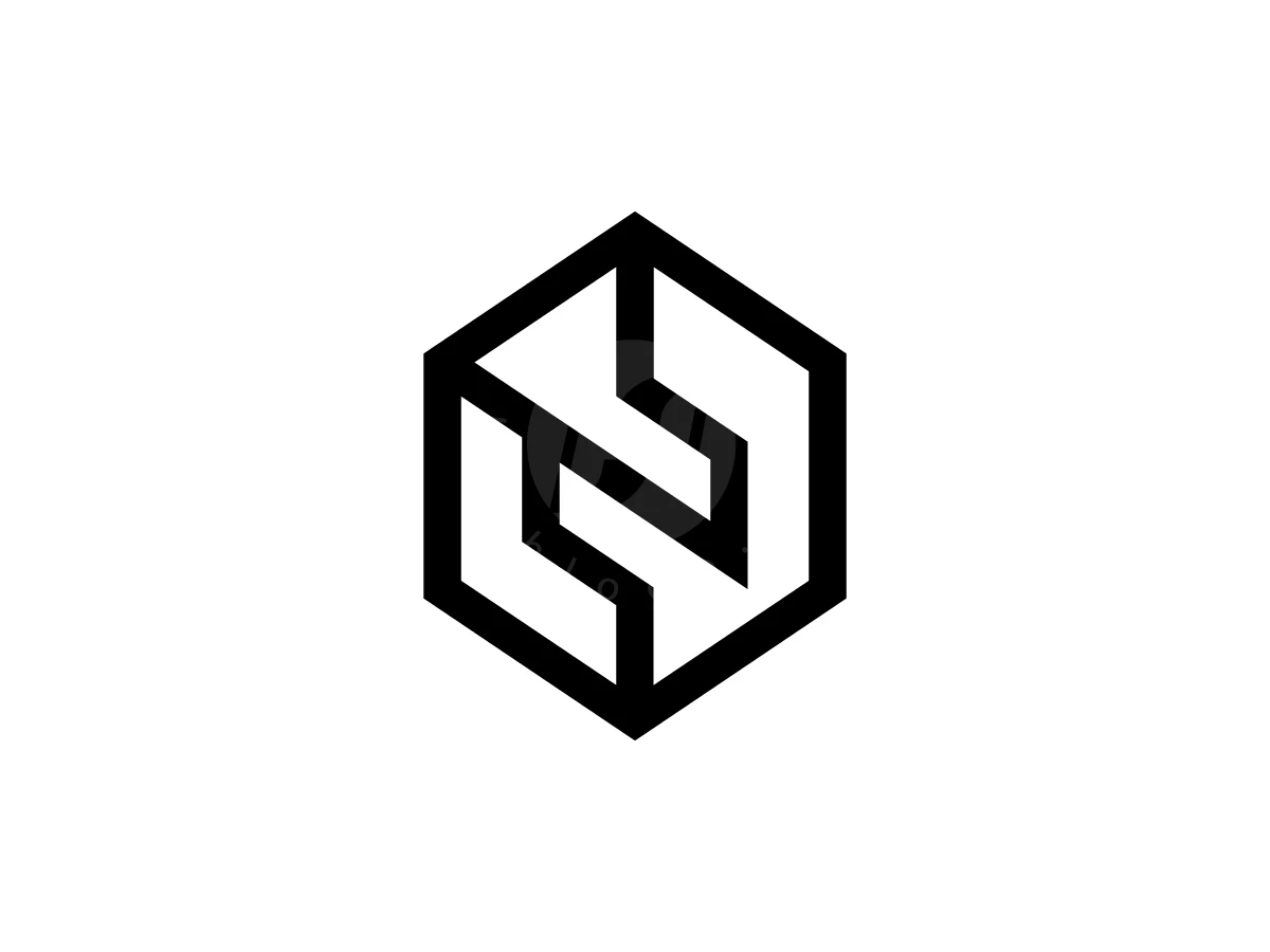 Letter N With Cube Logo - preview 1