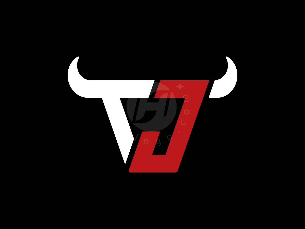 Letter J With Bull Head Logo - preview 1