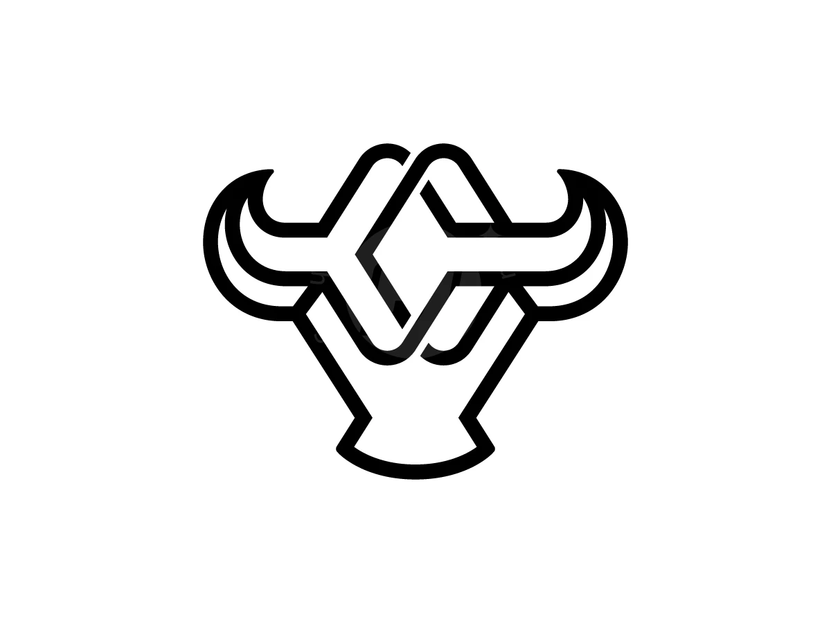 Letter C With Bull Head Logo - Animal Logo design by Muhamad Adek for sale on Highlogo