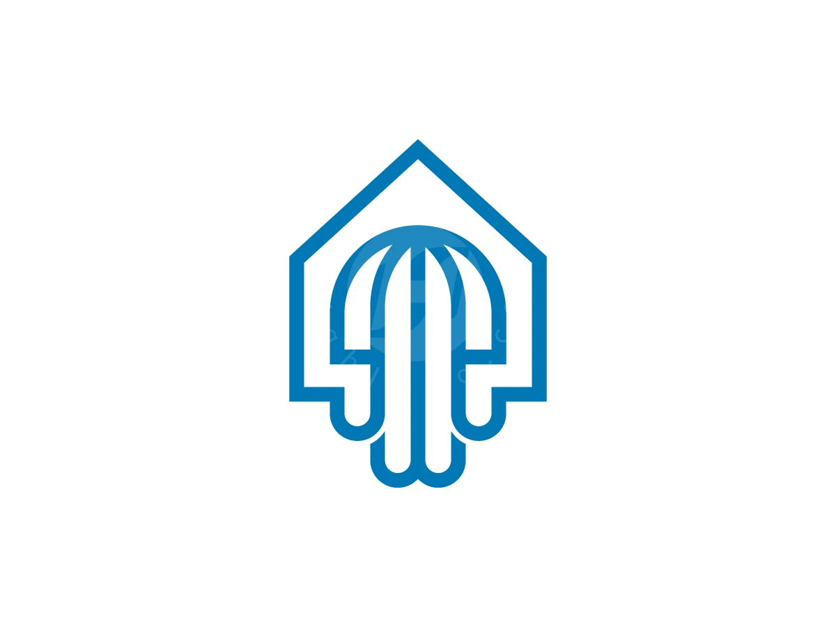 House With Jellyfish Logo - Animal Logo design by Muhamad Adek for sale on Highlogo