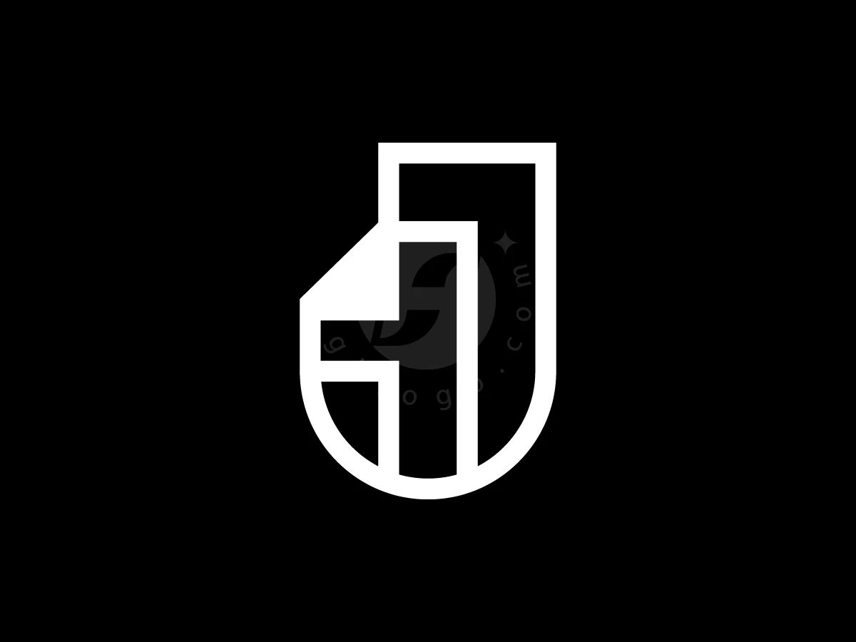 Letter J With Document Paper Logo - preview 1