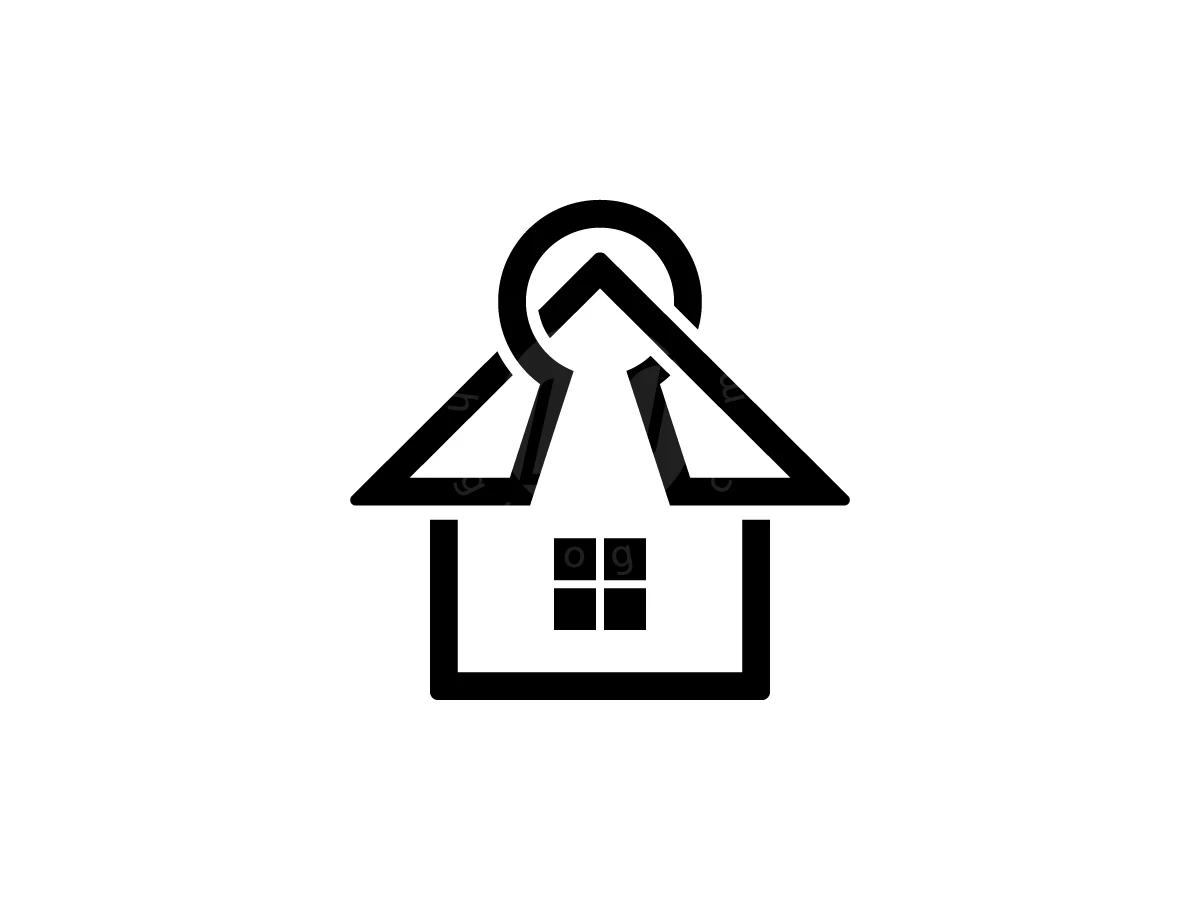 House With Keyhole Logo - Real Estate Logo design by Muhamad Adek for sale on Highlogo