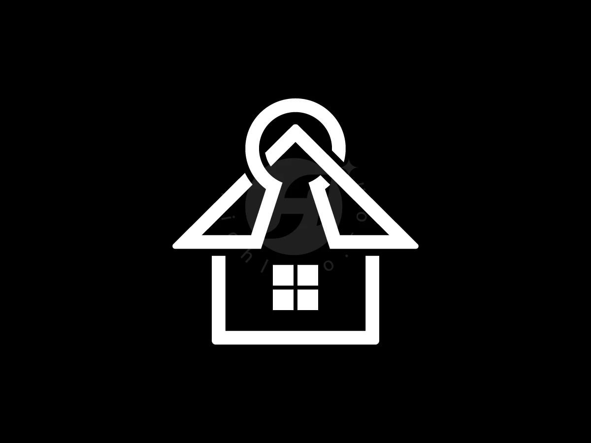 House With Keyhole Logo - preview 1