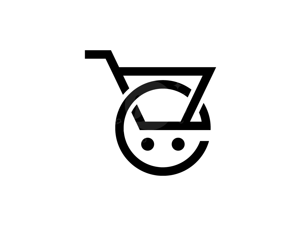 Letter E With Shopping Cart Logo - Technology Logo design by Muhamad Adek for sale on Highlogo