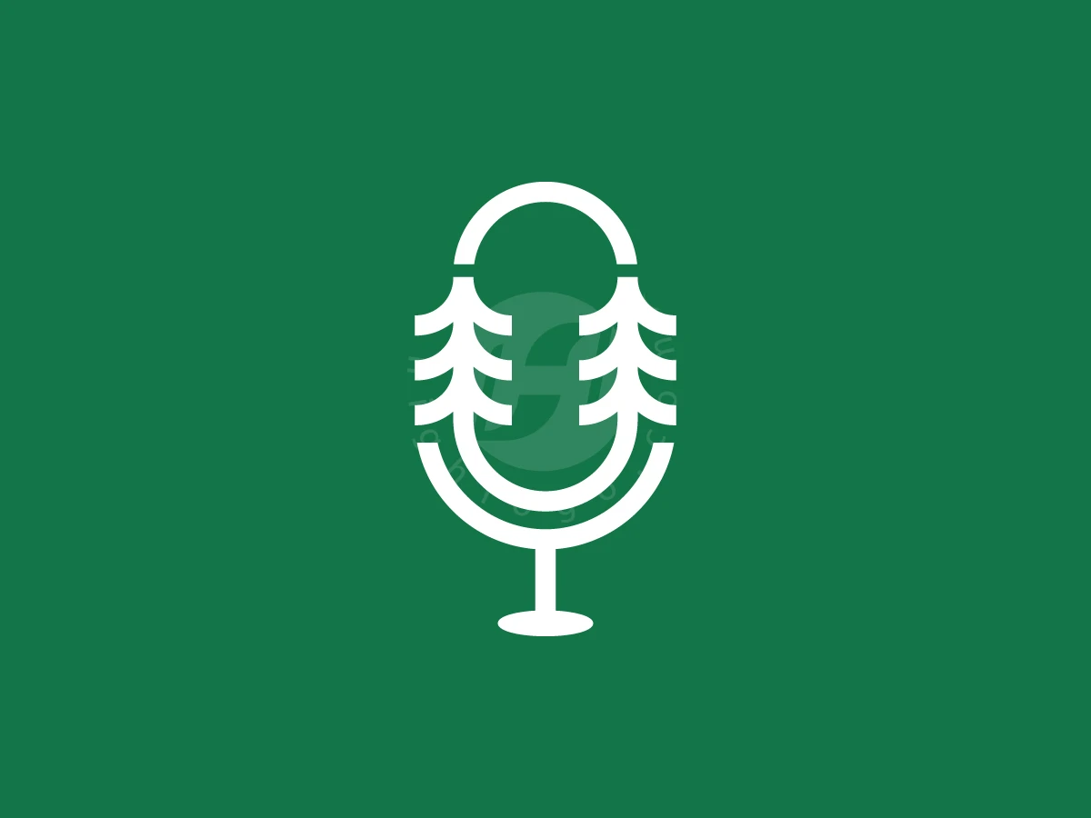 Microphone With Pine Tree Logo - preview 1