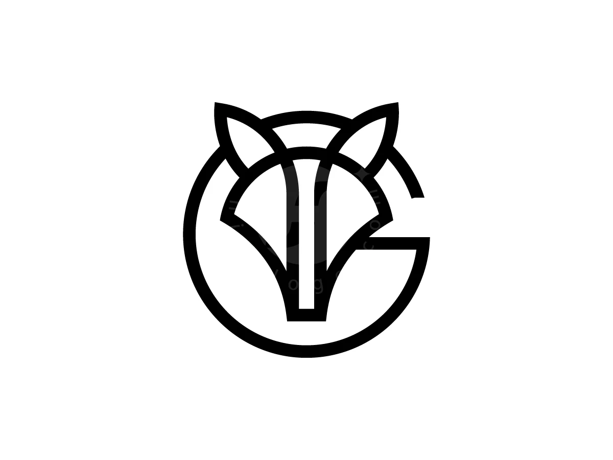 Letter G With Fox Head Logo - preview 1