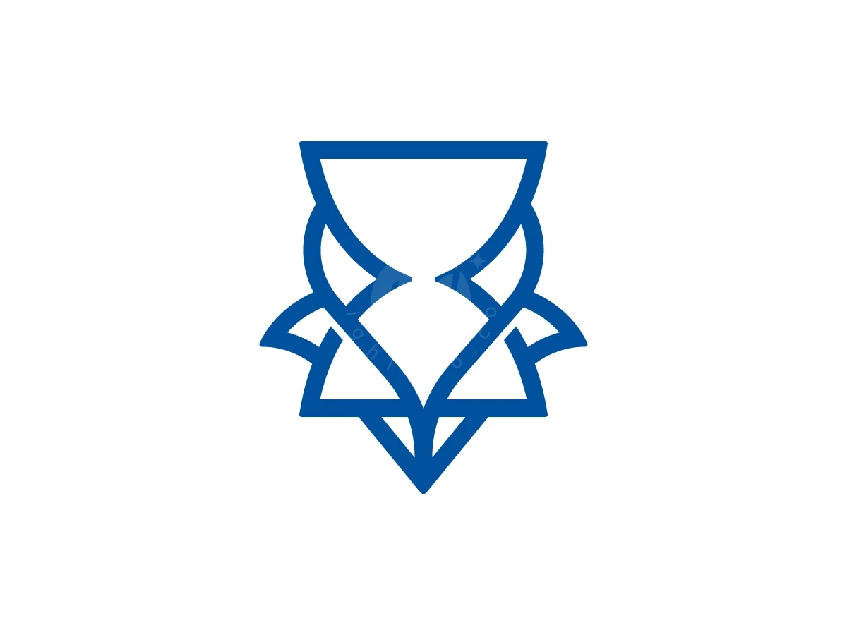 Fox Head Hourglass Logo With A Modern Look - Animal Logo design by Muhamad Adek for sale on Highlogo