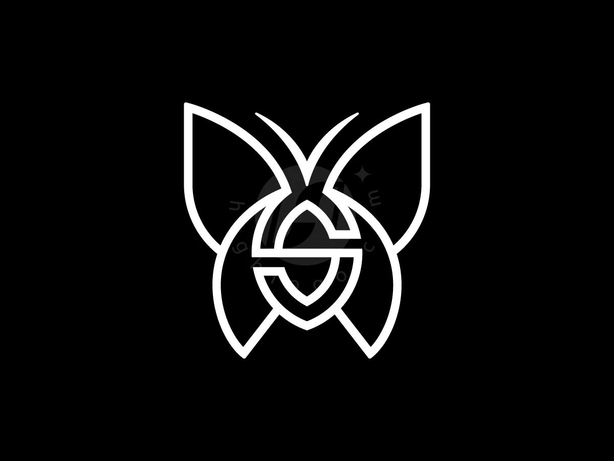 Letter S With Butterfly Logo - Animal Logo design by Muhamad Adek for sale on Highlogo