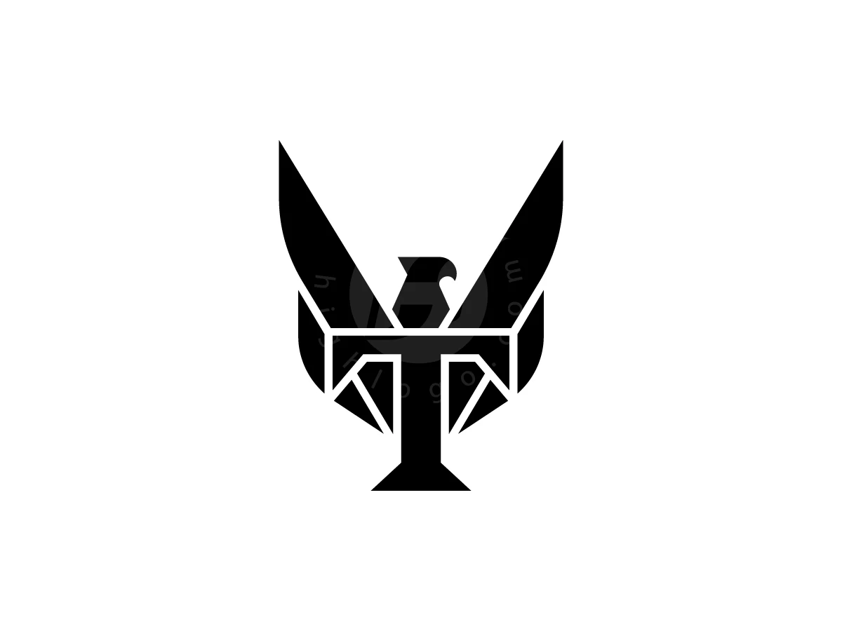 Letter T With Eagle Logo - Animal Logo design by Muhamad Adek for sale on Highlogo