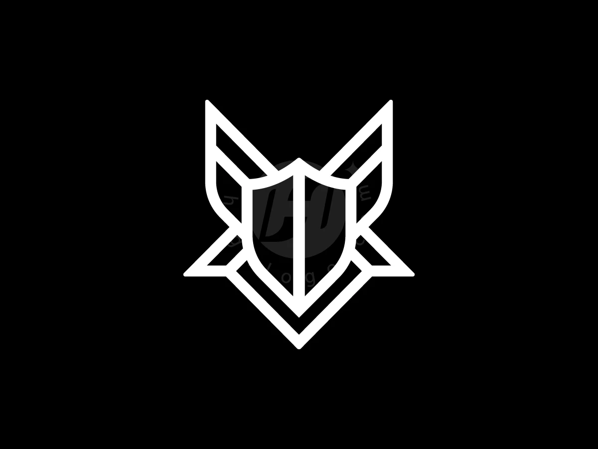 Fox Head With Shield Logo - preview 1