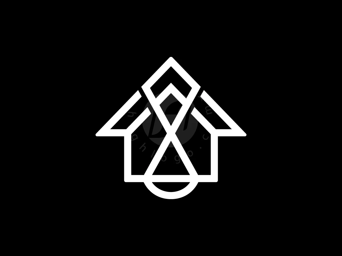 House With Scales Justice Logo - preview 1