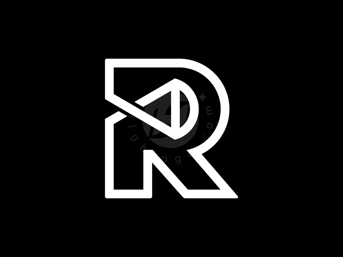 Letter R With Scales Justice Logo - preview 1