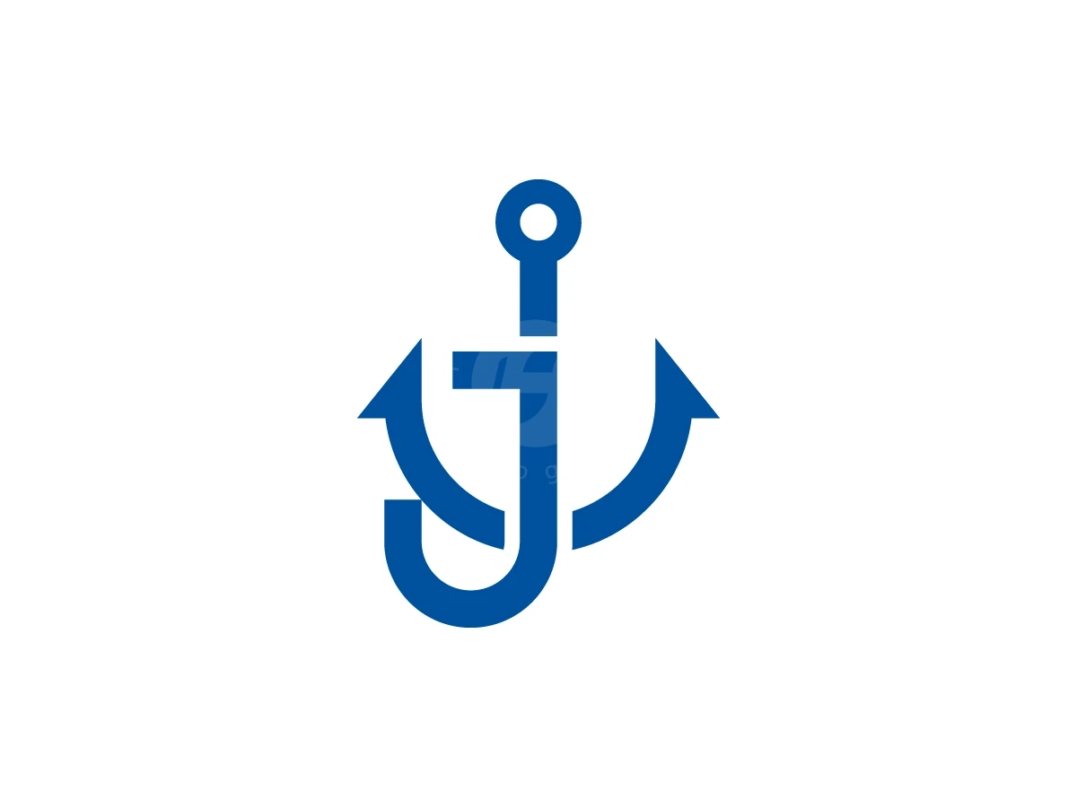 Letter J Anchor Logo With A Modern Look - General Logo design by Muhamad Adek for sale on Highlogo