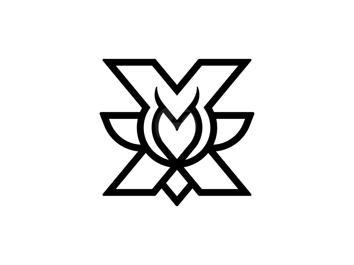 Letter X Owl Logo With A Modern Look - Animal Logo design by Muhamad Adek for sale on Highlogo