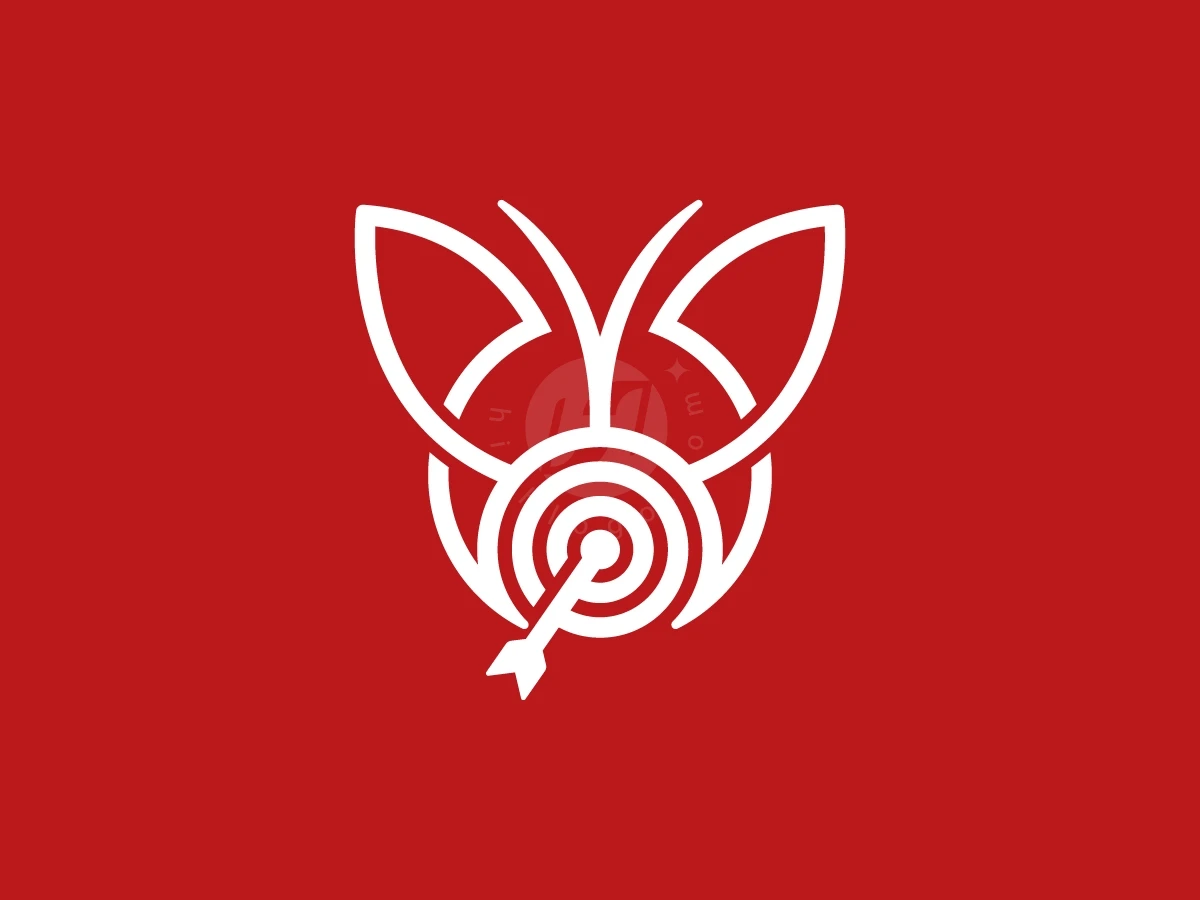 Butterfly Target Logo With A Modern Look - preview 1