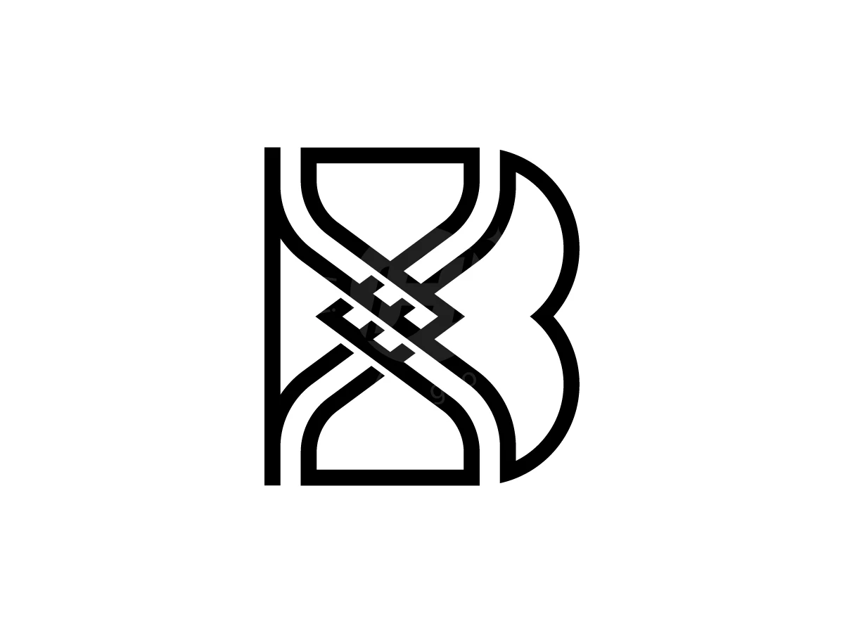 Letter B With Hourglass Logo - preview 1