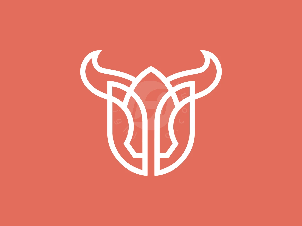 Bull Head With Tulip Logo - preview 1