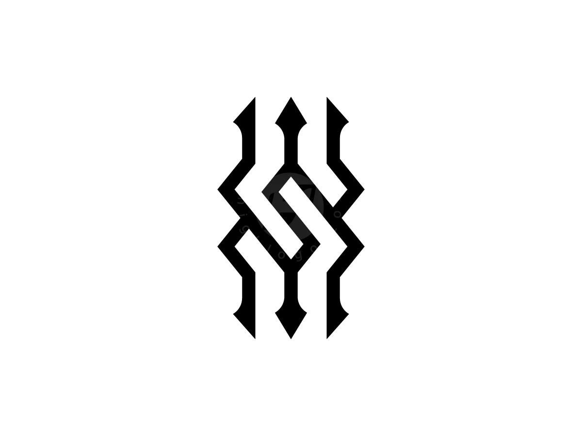 Letter S Trident Logo With A Modern Look - preview 1